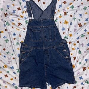 Vintage Old Navy Carpenter Overalls - Size S (Dark Wash)
